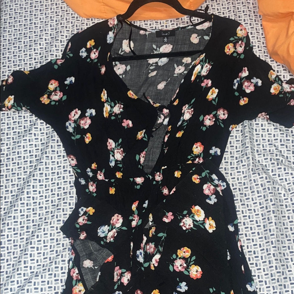 Floral Black jumpsuit